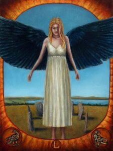 "Pictish Dreams" 9x12inch Oil paint on wood panel.